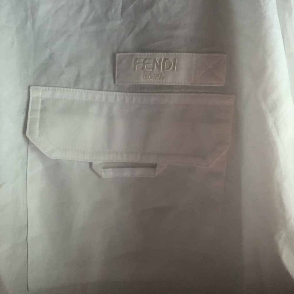 FENDI COTTON POPLIN SHIRT SIZE38(2) - Picture 4 of 4